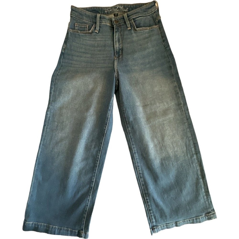 🌹Women’s Jeans Size 6/28R Universal Thread  Denim Blue Wide Leg